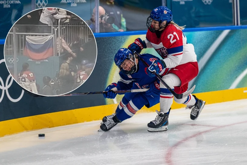 Rosjanie już atakują na igrzyskach. Pierwszy skandal podczas meczu hokeja