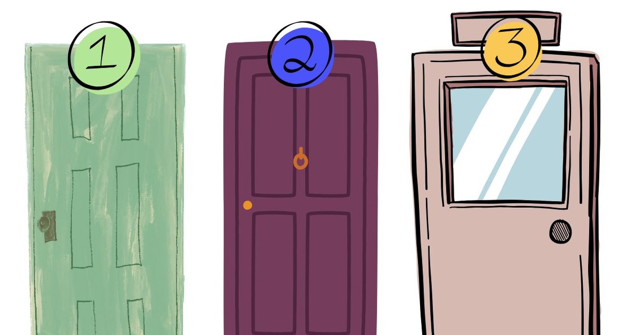 Wybór drzwi może wiele powiedzieć o tobie. Przetestuj swoją intuicję