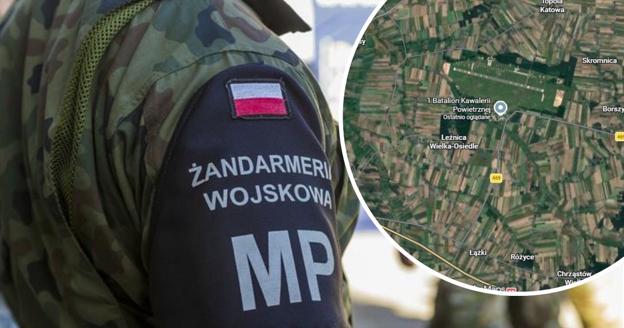 Leźnica Wielka. Dron spadł na teren jednostki wojskowej. „Trwają czynności”