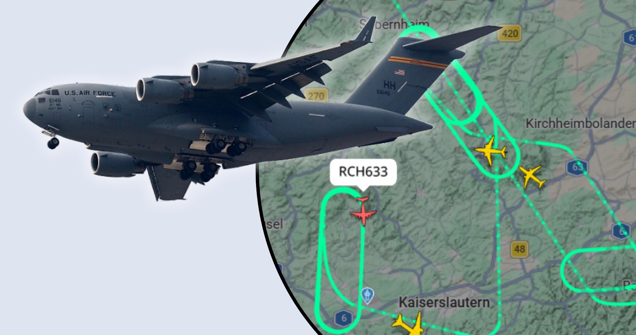 Amerykański samolot krąży nad Niemcami. Nadano sygnał alarmowy