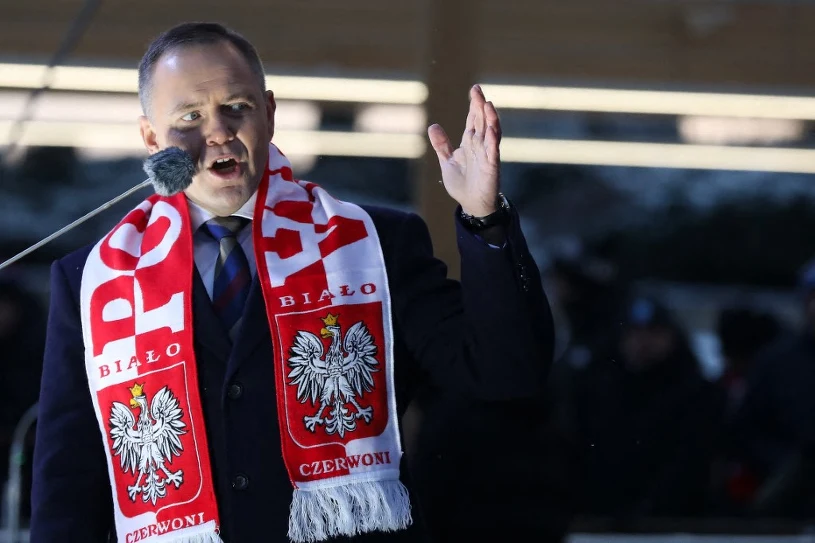 Tak Karol Nawrocki bawił się na ceremonii otwarcia w Mediolanie. Jest nagranie