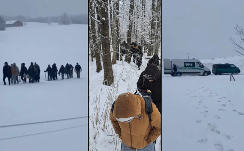 Akcja służb przy granicy z Litwą. "Czekał bus na niemieckich numerach"