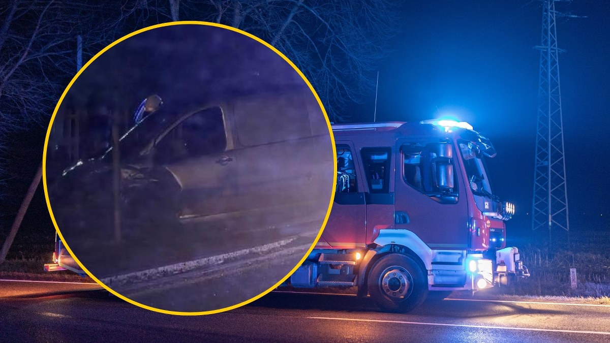 ​Groźny wypadek w Małopolsce. Dwie osoby ranne, zablokowana droga