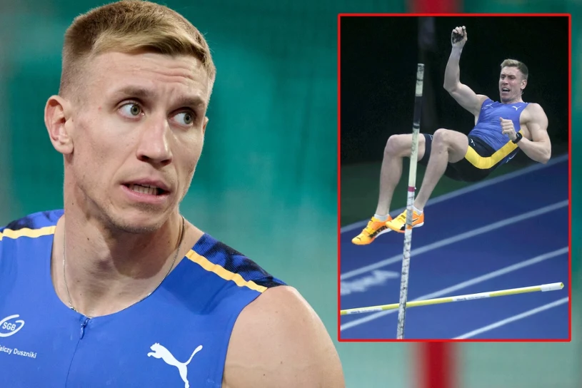 Dramatyczne sceny z udziałem Liska. Pękła tyczka. To był już koniec