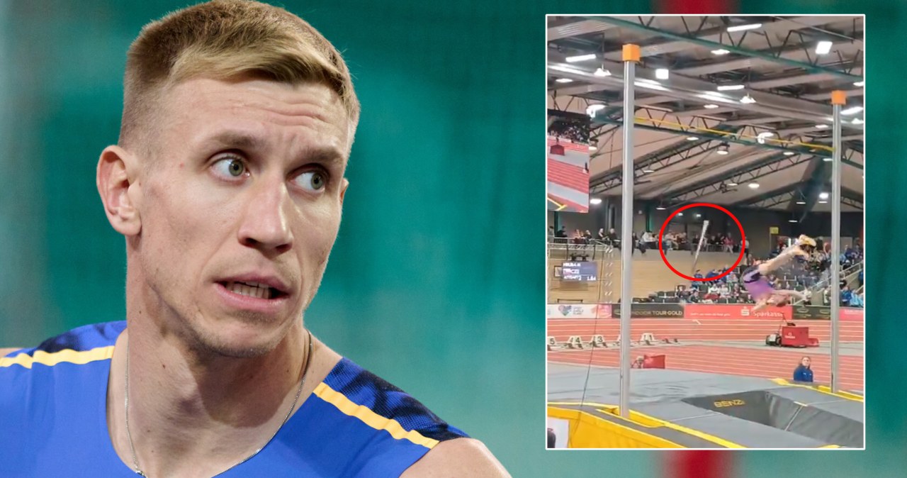 Dramatyczne sceny z udziałem Liska. Pękła tyczka. To był już koniec