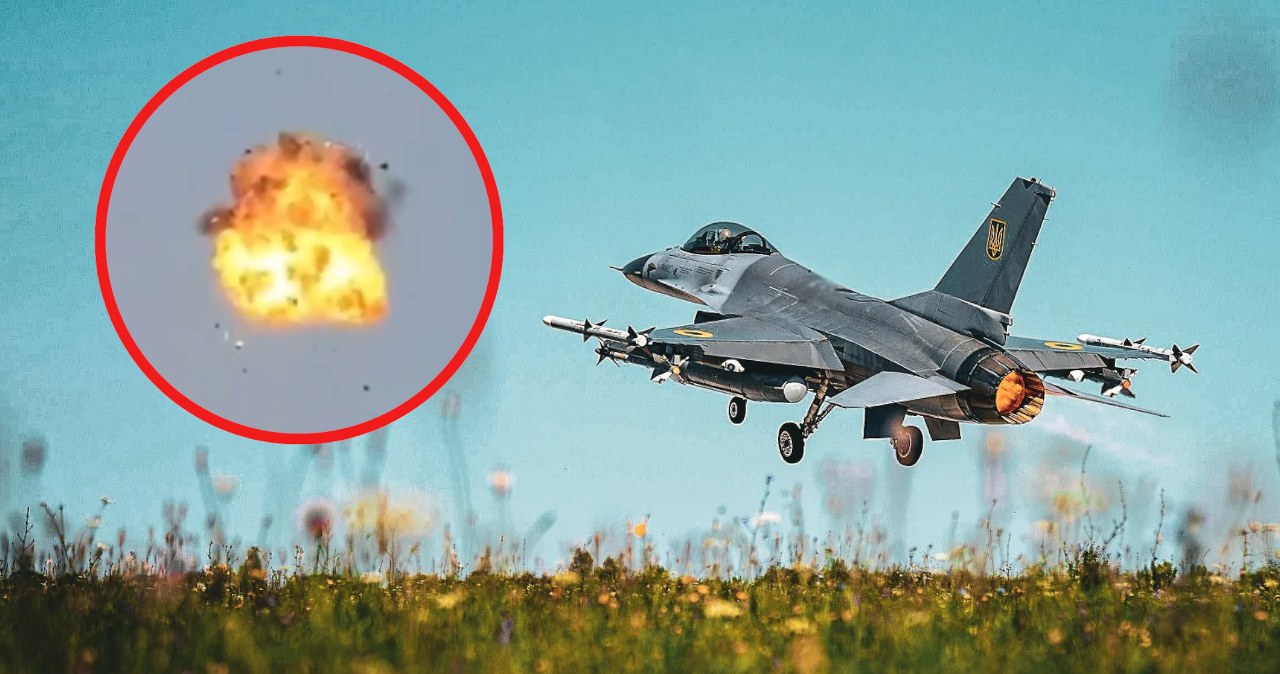 Ukraińcy nie wierzyli własnym oczom. F-16 zestrzelił drona nad ich głowami