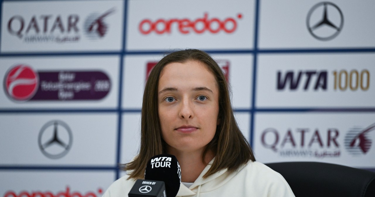 Informacja z WTA na starcie turnieju w Dosze. Większa przewaga Igi Świątek