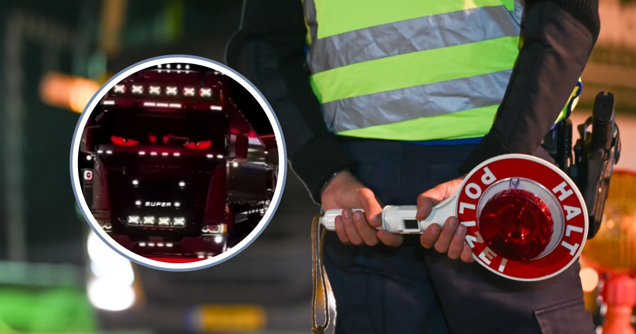 Miał "diabelskie oczy" w kabinie. Niemiecka policja była bezlitosna