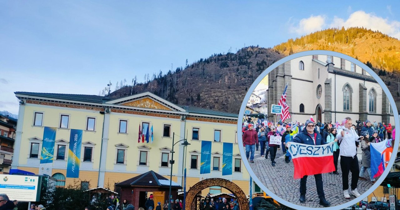 Polacy przeszli ulicami Predazzo, sceny na igrzyskach. Tego nie widać w TV