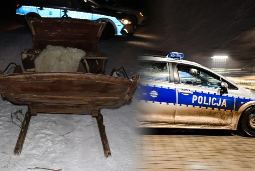 Dramatyczne sceny podczas kuligu. Spowodował wypadek i uciekł