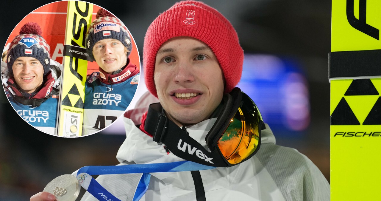 Tomasiak na podium, obok niego Stoch i Kubacki. Zdjęcie robi furorę w sieci