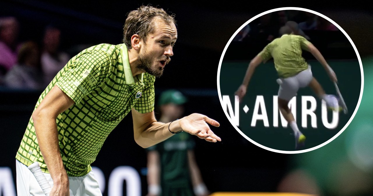 Atak furii Rosjanina na korcie. Kamery wszystko nagrały