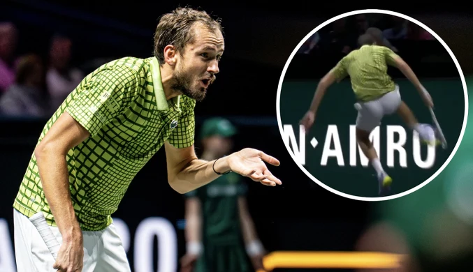 Atak furii Rosjanina na korcie. Kamery wszystko nagrały