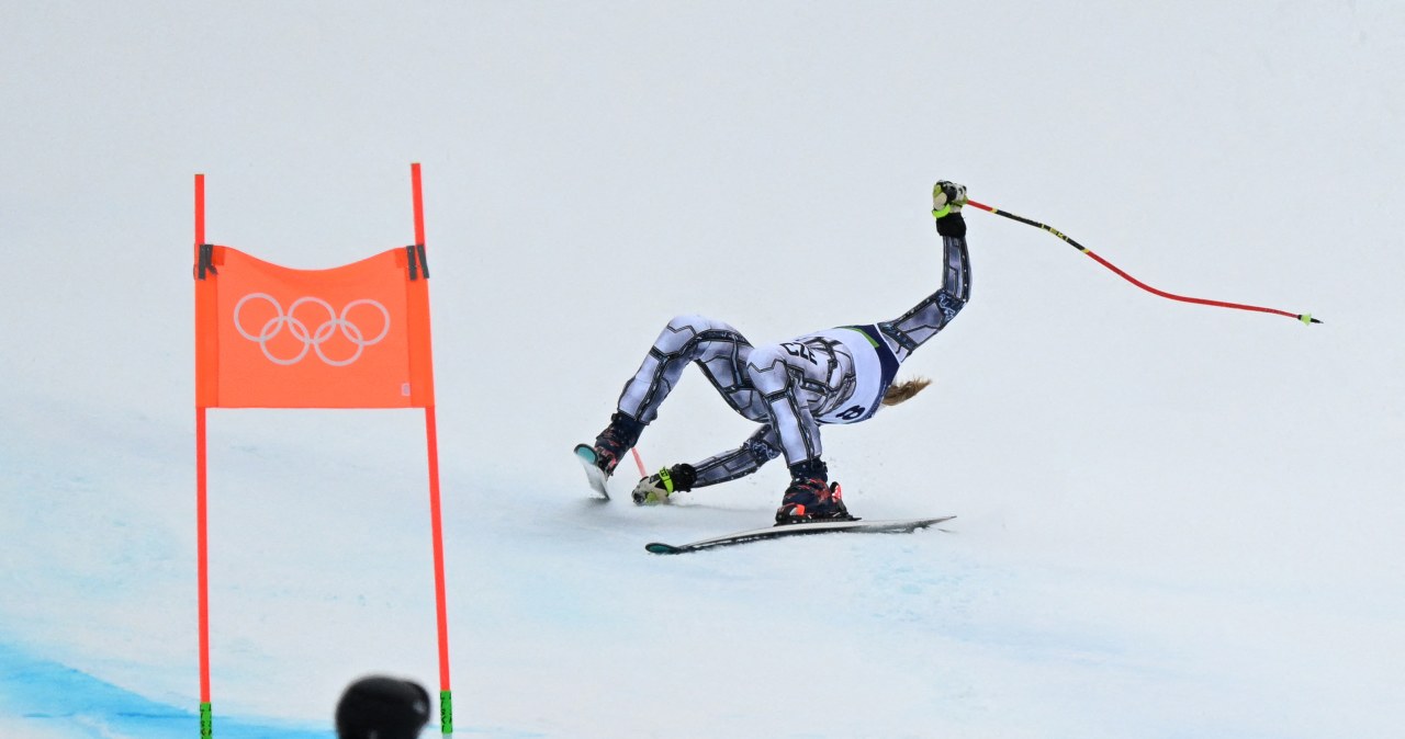 Dramat mistrzyni olimpijskiej. Upadek w supergigancie i koniec marzeń o medalu