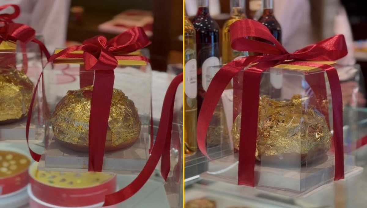 Złoto na wierzchu, a w środku? To jeden z najdroższych pączków w Polsce