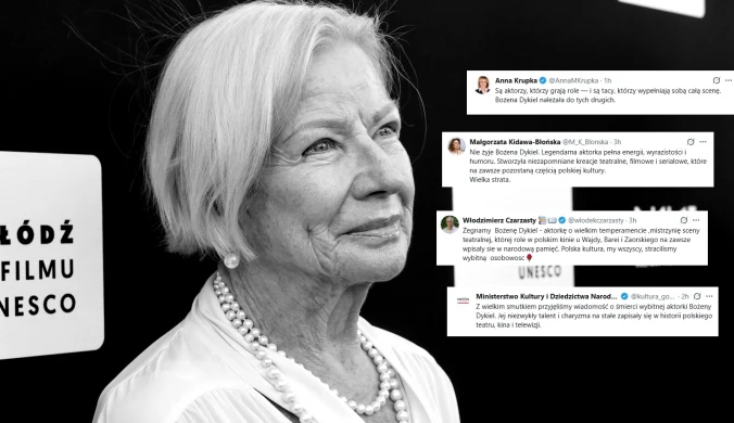 Politycy żegnają Bożenę Dykiel. "Niepowetowana strata"