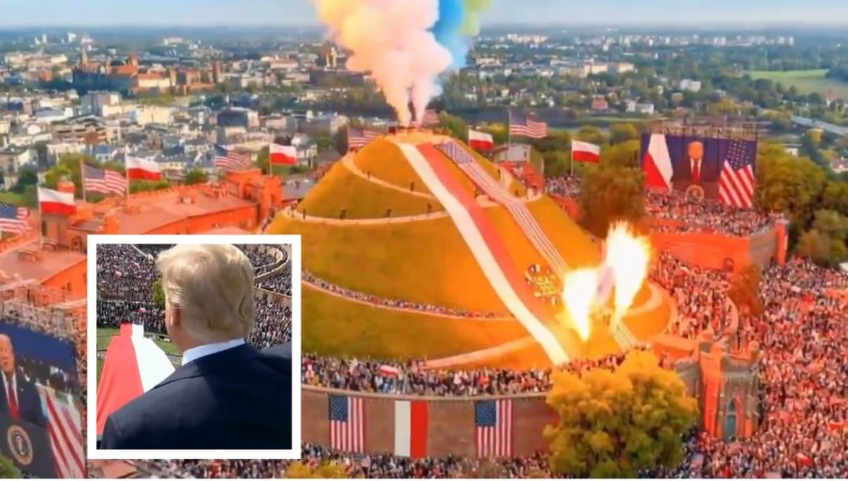 Na profilu ambasadora USA w Polsce Toma Rose'a w mediach społecznościowych pojawił się w piątek krótki film wygenerowany przez sztuczną inteligencję. Nagranie robi furorę w sieci. Wynika z niego, że Kopiec Kościuszki w Krakowie odwiedził prezydent Donald Trump, któremu towarzyszył Karol Nawrocki. Dzieło AI naszpikowane jest elementami współczesnej technologii. "Polska - pierwszy i najstarszy sojusznik USA. Dlatego Donald Trump kocha Polskę" - podpisał nagranie amerykański dyplomata.