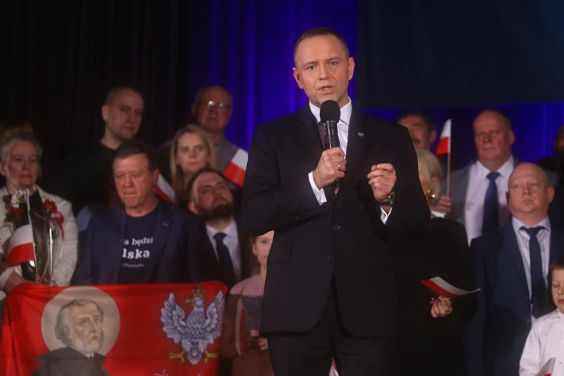 "Wciąż czekają na przeprosiny". Nawrocki zjawił się w Hajnówce