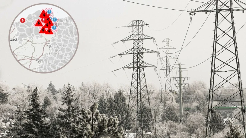 Śnieg sparaliżował sieć energetyczną. Awaria prądu na Pomorzu