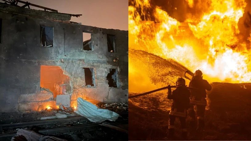 Rosja sieje zniszczenie na Ukrainie. Drony uderzyły w strategiczne obiekty