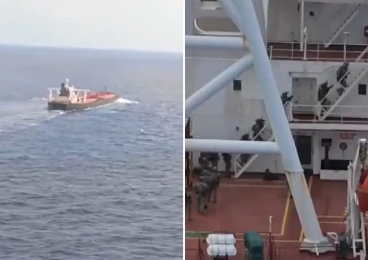 ​Siły USA weszły na pokład objętego sankcjami tankowca Veronica III w ramach działań przeciwko Iranowi - poinformował w niedzielę Pentagon. Statek transportujący ok. 2 mln baryłek ropy i oleju opałowego opuścił wody Wenezueli 3 stycznia, gdy USA obaliły przywódcę tego kraju Nicolasa Maduro.