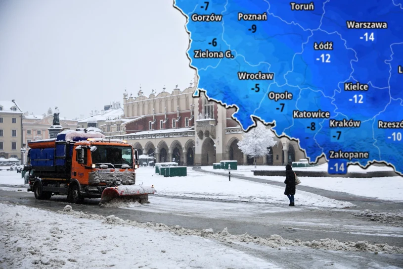 Felix przynosi poważne zmiany. Zima uderza w całym kraju