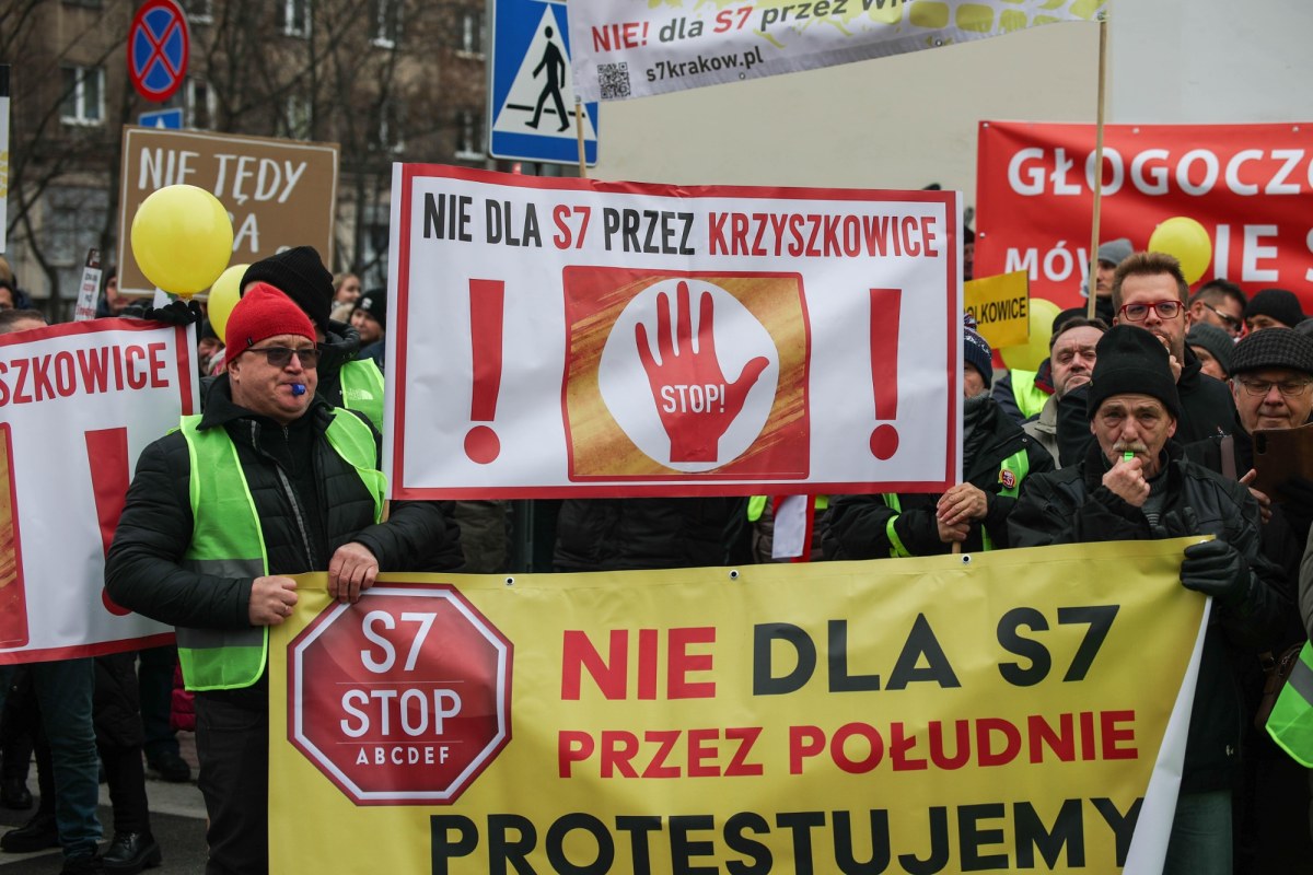 Zwrot w sprawie budowy trasy S7 Kraków - Myślenice. Wszystkie warianty do kosza