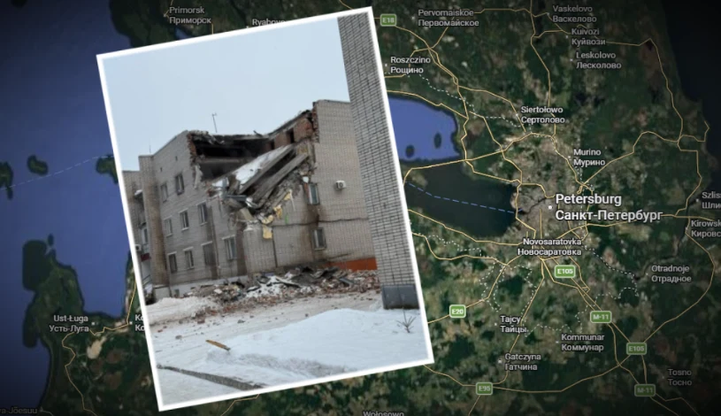 Runął budynek żandarmerii wojskowej w Rosji. Ludzie utknęli pod gruzami