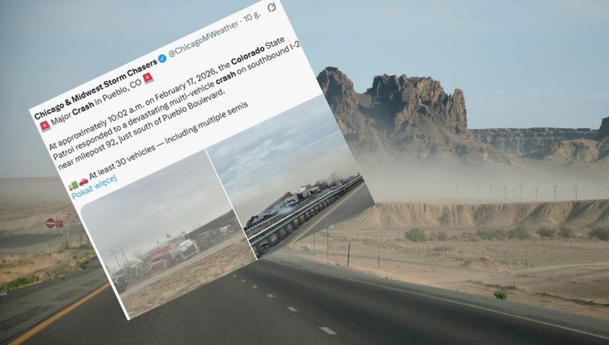 "Brązowa ściana" na autostradzie. Karambol z udziałem kilkudziesięciu aut, 4 osoby nie żyją