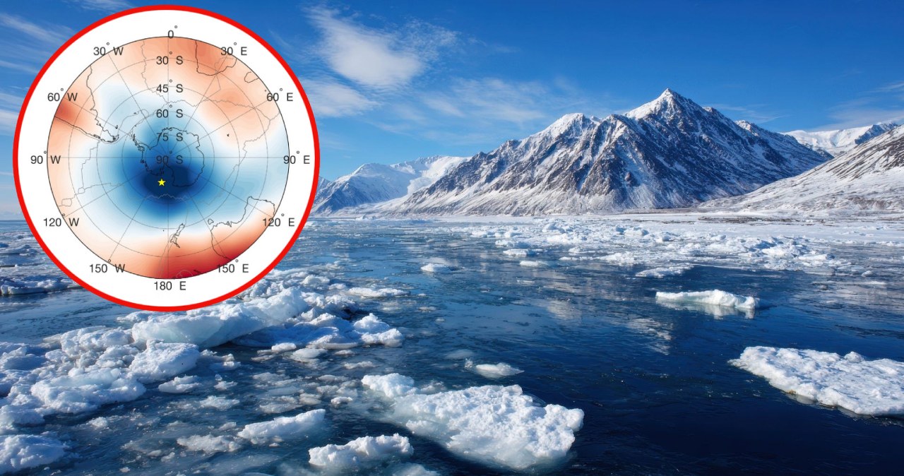 Coś dziwnego dzieje się z dziurą grawitacyjną pod Antarktydą