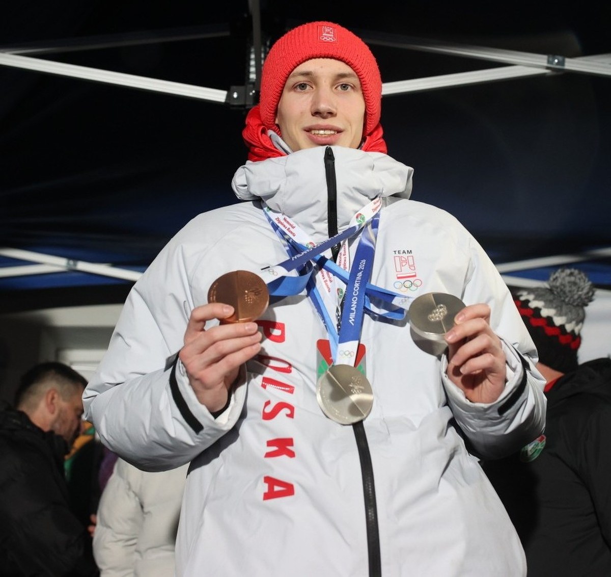 Kacper Tomasiak uroczyście powitany w Bystrej. "Dziękuje, iż przyszliście"