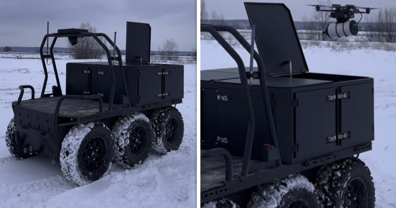 Ukraińcy "dopakowali" swoje roboty Ratel. Teraz wypuszczają drony FPV