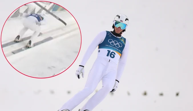 Chwile grozy na skoczni, mogło skończyć się fatalnie. Wszystko się nagrało