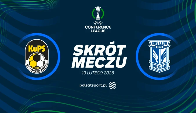 Liga Konferecji: KuPS - Lech Poznań. Skrót meczu. [WIDEO]