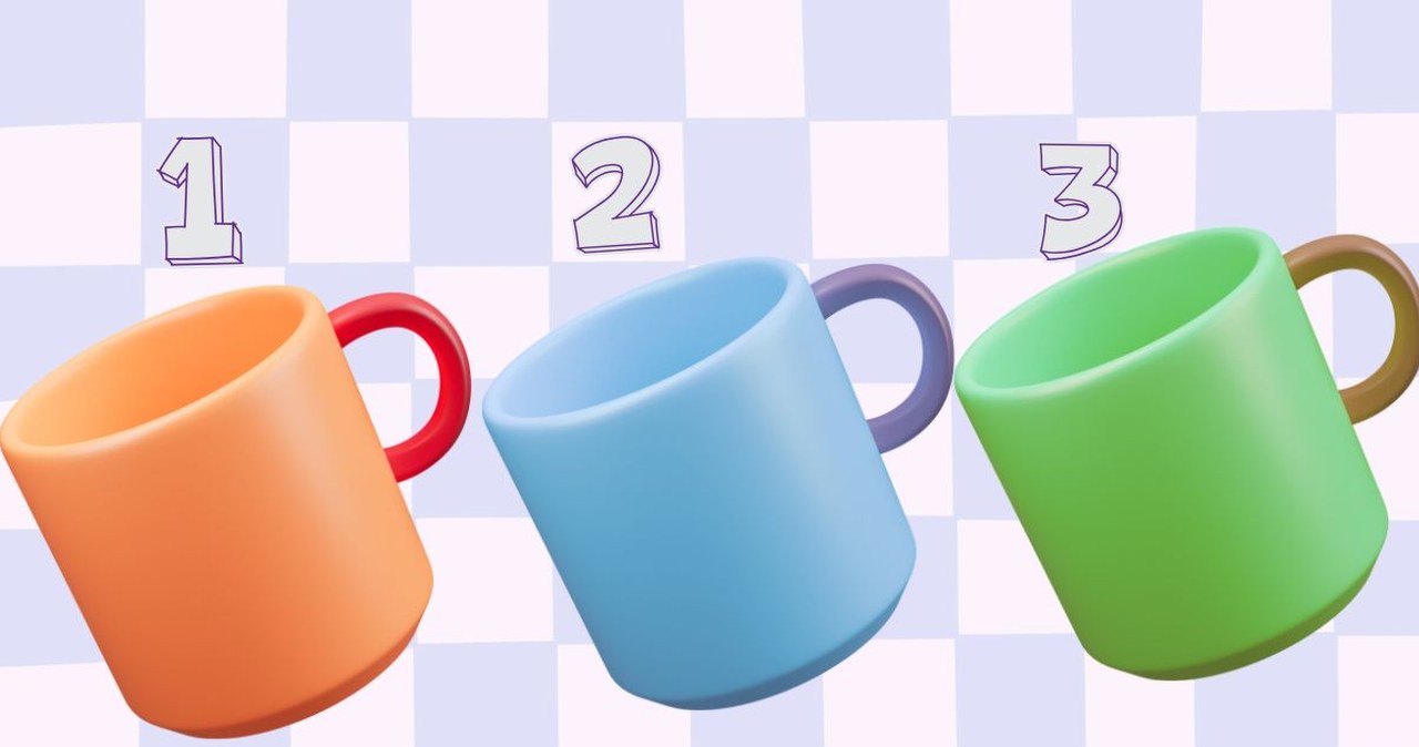 Prosty test z kubkami ujawnia twoją prawdziwą naturę. Który wybierasz?