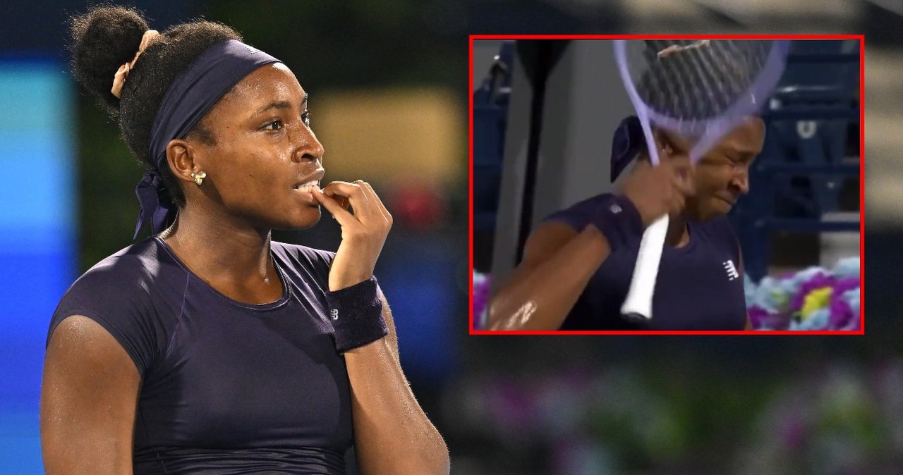 Coco Gauff znów to zrobiła. Zrobiło się niebezpiecznie, nerwy puściły