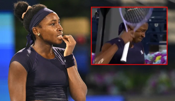 Coco Gauff znów to zrobiła. Zrobiło się niebezpiecznie, nerwy puściły 