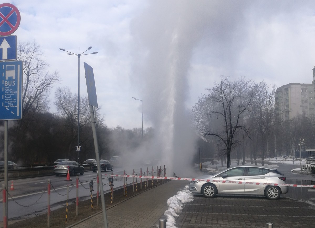 Awaria sieci ciepłowniczej w Krakowie