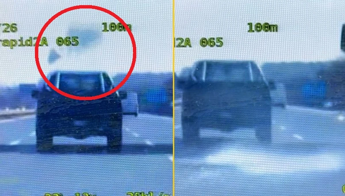 1100 zł - takim mandatem został ukarany 49-latek z powiatu mikołowskiego na Śląsku. Z Forda, którym kierował jadąc na A4 w Rudzie Śląskiej, oderwała się bryła lodu i spadła wprost pod koła... radiowozu, który jechał za nim. Gdyby zamrożona ciężka bryła spadła kilka metrów dalej, zdarzenie zakończyłoby się tragedią. Funkcjonariusze opublikowali wideo ku przestrodze.