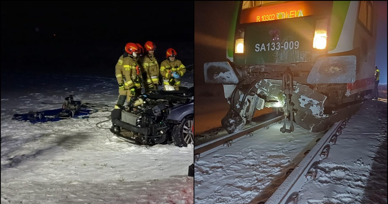 Susk Nowy. Auto zderzyło się z szynobusem. Nie żyją dwie osoby Susk Nowy. Auto zderzyło się z szynobusem. Nie żyją dwie osoby
