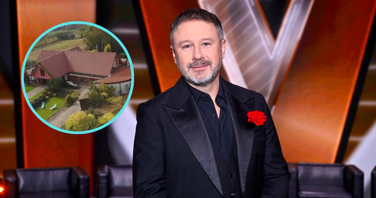 Tak mieszka Andrzej Piaseczny. Zdjęcia różowej willi zapierają dech