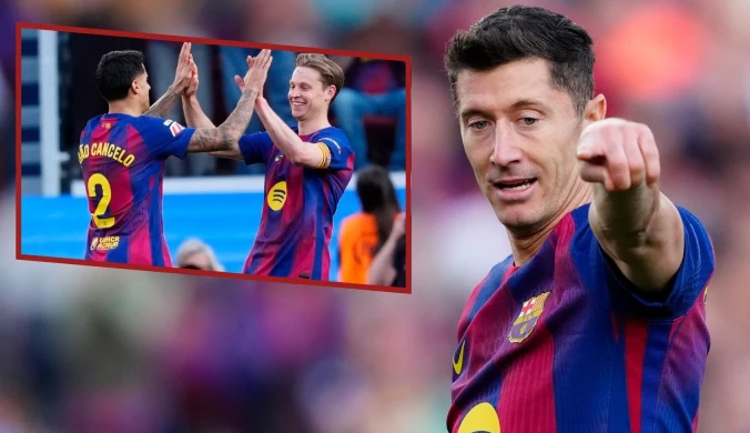 Lewandowski w akcji. "Barca" bez cienia litości. Real zrzucony ze szczytu