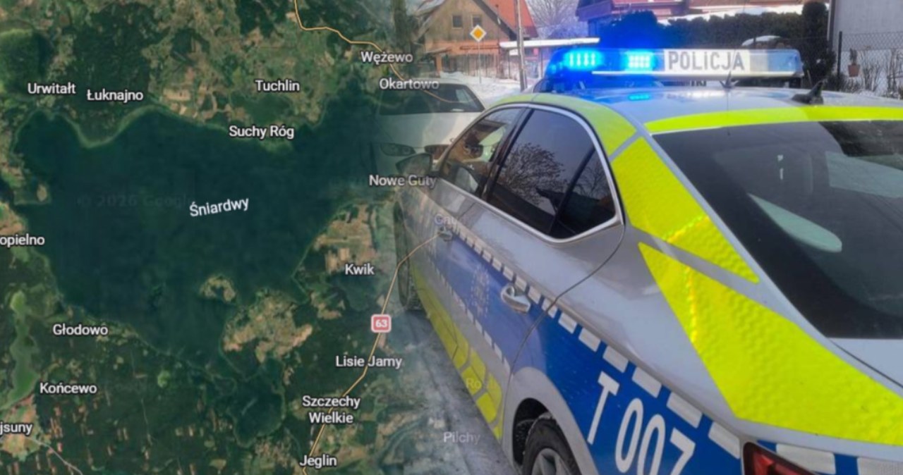 Mazury. Drift po zamarzniętych Śniardwach. Policja w akcji Mazury. Drift po zamarzniętych Śniardwach. Policja w akcji