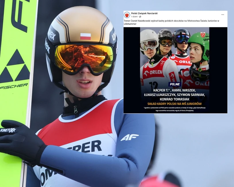 Burza po igrzyskach. Kacper Tomasiak stał się Kacprem T. PZN mówi o absurdzie