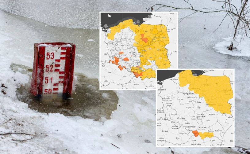 Pół Polski w alertach. IMGW ostrzega, "przekroczenie stanów alarmowych"