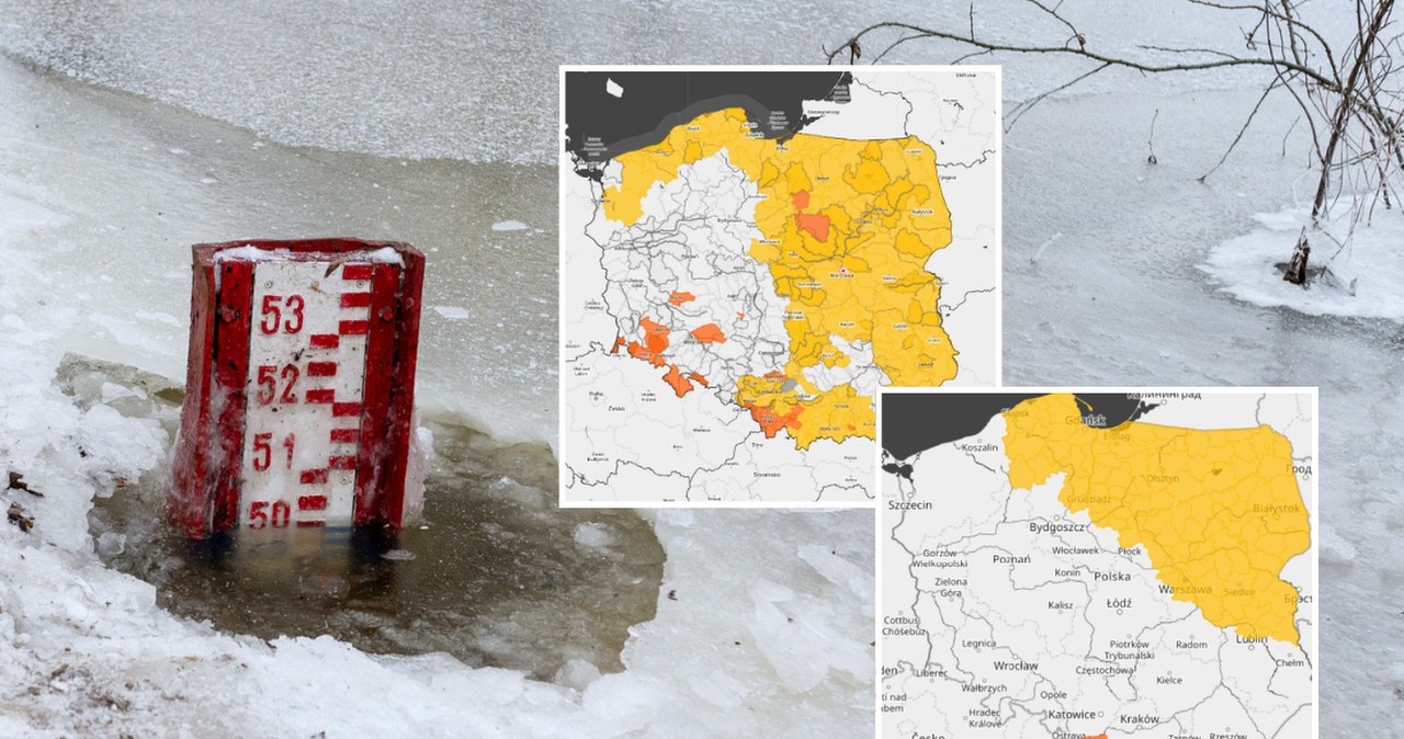 Pół Polski w alertach. IMGW ostrzega, "przekroczenie stanów alarmowych"