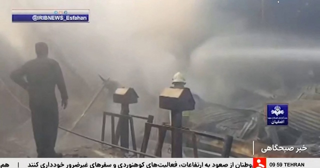 Śmigłowiec wojskowy runął na targ w Iranie. Są ofiary