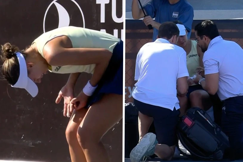 Przerażające sceny na korcie. Polka aż krzyknęła z bólu. Potem stało się to