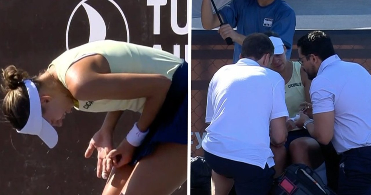Przerażające sceny na korcie. Polka aż krzyknęła z bólu. Potem stało się to