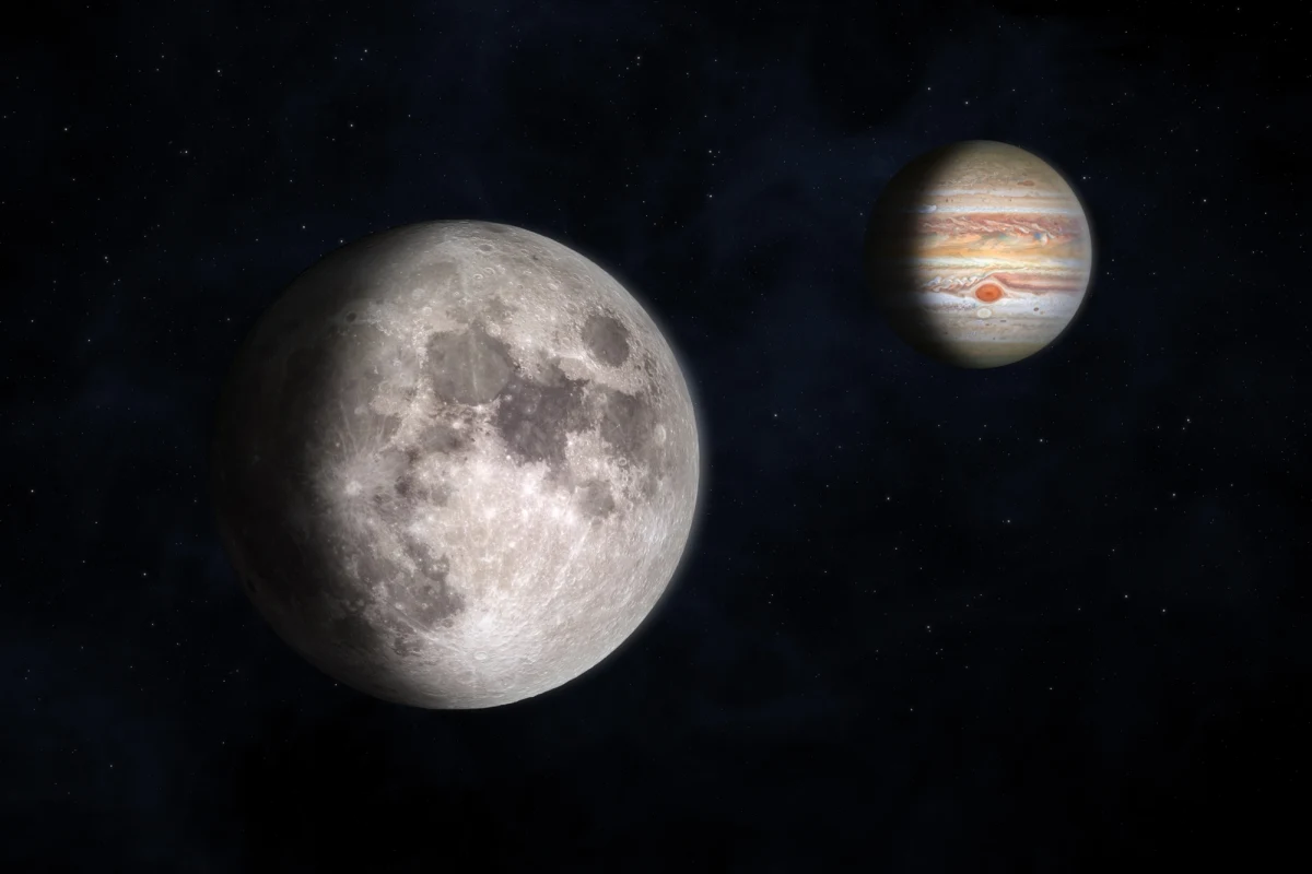 Na koniec lutego czeka nas niecodzienna atrakcja na nocnym niebie - Księżyc zbliży się do wyjątkowo jasno świecącej planety, jaką jest Jowisz. Zjawisko będzie widoczne w pobliżu gwiazd Kastor i Polluks w konstelacji Bliźniąt. Co więcej, na niebie pojawi się parada planet.